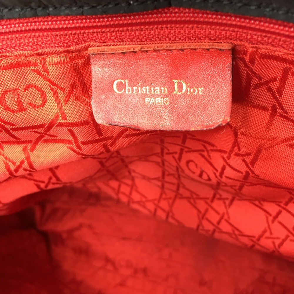 Christian Dior Lady Dior Canage Handbag black canvas - Picture 14 of 16